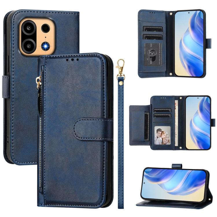 Multi-Card Slots Zipper Wallet Leather Phone Case, For OnePlus Turbo 6X Pro 5G, For OnePlus Turbo 6 / Turbo 6V 5G, For OnePlus Ace 5 Ultra, For OnePlus Ace 5 Racing, For OnePlus Nord 4, For OnePlus Nord CE4 Lite Global                                  ...