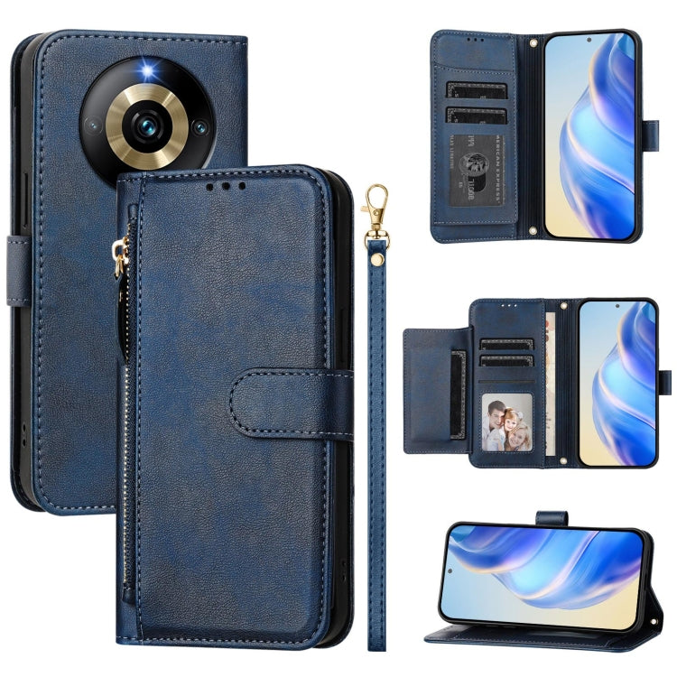 Multi-Card Slots Zipper Wallet Leather Phone Case, For Realme 11 5G Global / 11x 5G / C67 India, For Realme 11 4G Global, For Realme GT3 / GT5 240W, For Realme Narzo 60 Pro, For Realme C65 4G Global, For Realme C55 4G Global / Narzo N55                ...
