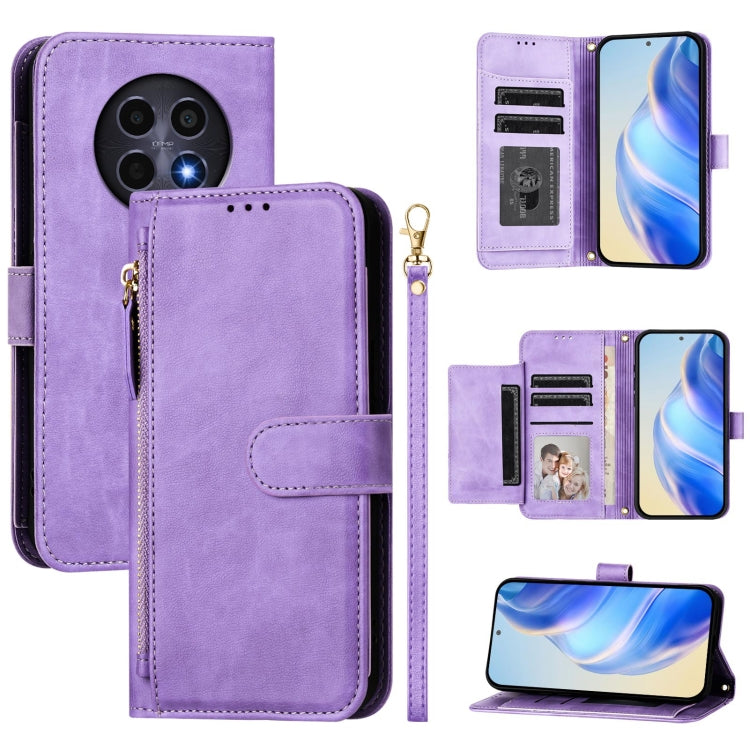 Multi-Card Slots Zipper Wallet Leather Phone Case, For Realme 13 Pro 5G / 13 Pro+ 5G, For Realme GT 6 5G / GT 6T 5G Global, For Realme C63 / C61 Global, For Realme 12 5G Global, For Realme 12+ 5G Global, For Realme Note 50 4G Global / C51 / C53        ...