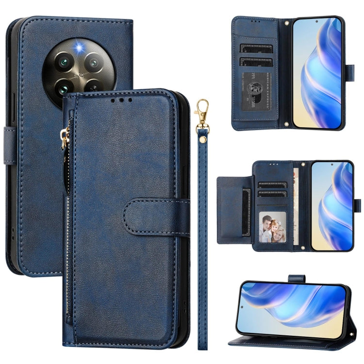 Multi-Card Slots Zipper Wallet Leather Phone Case, For Realme 13 Pro 5G / 13 Pro+ 5G, For Realme GT 6 5G / GT 6T 5G Global, For Realme C63 / C61 Global, For Realme 12 5G Global, For Realme 12+ 5G Global, For Realme Note 50 4G Global / C51 / C53        ...