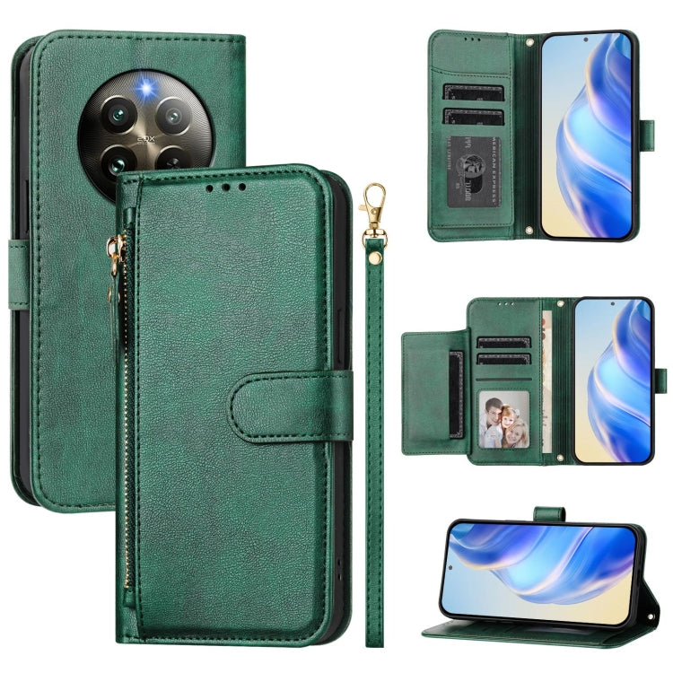 Multi-Card Slots Zipper Wallet Leather Phone Case, For Realme 13 Pro 5G / 13 Pro+ 5G, For Realme GT 6 5G / GT 6T 5G Global, For Realme C63 / C61 Global, For Realme 12 5G Global, For Realme 12+ 5G Global, For Realme Note 50 4G Global / C51 / C53        ...