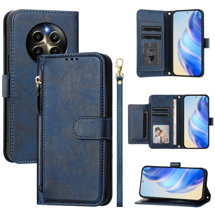 Multi-Card Slots Zipper Wallet Leather Phone Case, For Realme 13 Pro 5G / 13 Pro+ 5G, For Realme GT 6 5G / GT 6T 5G Global, For Realme C63 / C61 Global, For Realme 12 5G Global, For Realme 12+ 5G Global, For Realme Note 50 4G Global / C51 / C53        ...