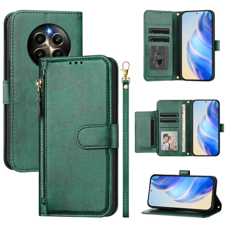 Multi-Card Slots Zipper Wallet Leather Phone Case, For Realme 13 Pro 5G / 13 Pro+ 5G, For Realme GT 6 5G / GT 6T 5G Global, For Realme C63 / C61 Global, For Realme 12 5G Global, For Realme 12+ 5G Global, For Realme Note 50 4G Global / C51 / C53        ...