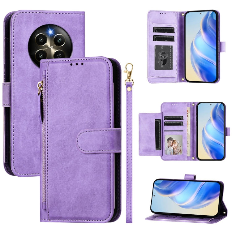 Multi-Card Slots Zipper Wallet Leather Phone Case, For Realme 13 Pro 5G / 13 Pro+ 5G, For Realme GT 6 5G / GT 6T 5G Global, For Realme C63 / C61 Global, For Realme 12 5G Global, For Realme 12+ 5G Global, For Realme Note 50 4G Global / C51 / C53        ...