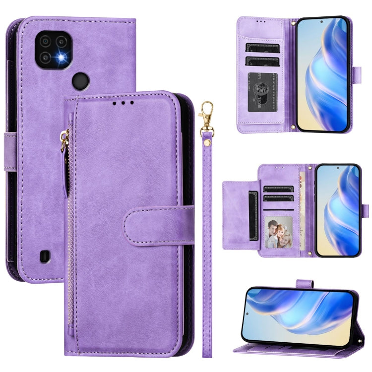 Multi-Card Slots Zipper Wallet Leather Phone Case, For Realme C21Y, For Realme C25 / C15 / C12 / C25s, For Realme 8 5G / V13 5G / Q3 5G, For Realme 8 4G / 8 Pro 4G, For Realme GT 5G / GT Neo 5G, For Realme C20 / C11 / C21