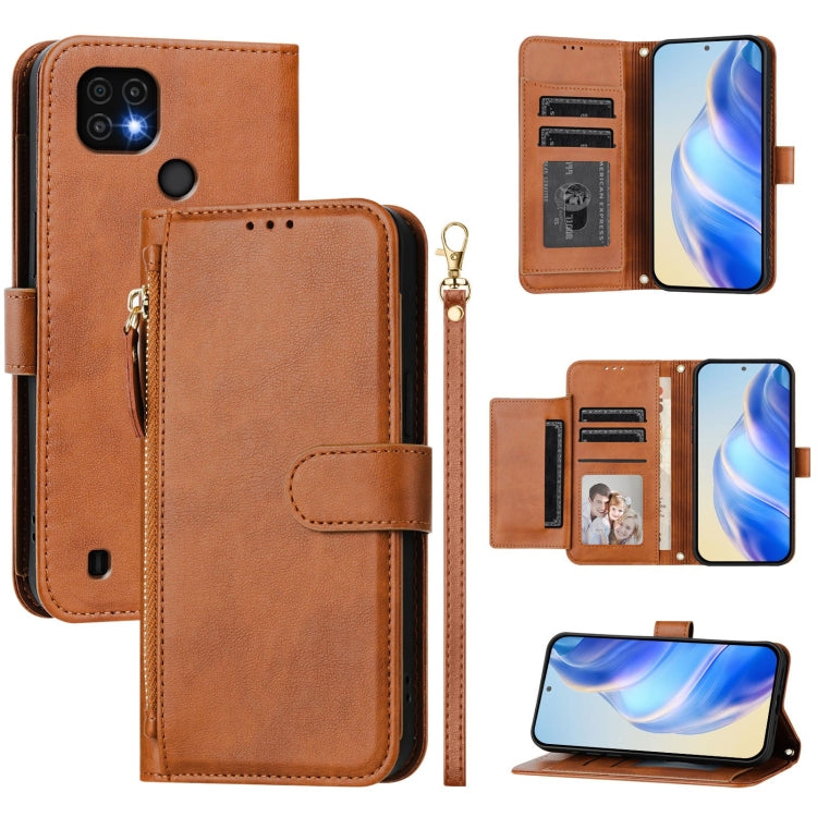 Multi-Card Slots Zipper Wallet Leather Phone Case, For Realme C21Y, For Realme C25 / C15 / C12 / C25s, For Realme 8 5G / V13 5G / Q3 5G, For Realme 8 4G / 8 Pro 4G, For Realme GT 5G / GT Neo 5G, For Realme C20 / C11 / C21