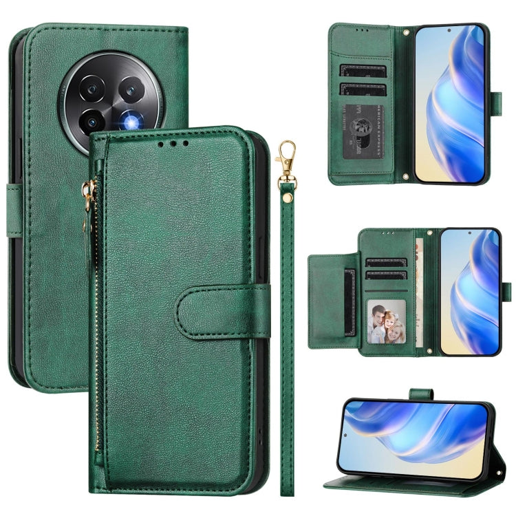 Multi-Card Slots Zipper Wallet Leather Phone Case, For Realme 14 / 14T 5G, For Realme P3 Ultra 5G, For Realme P3 5G / Realme Neo7x, For Realme 14 Pro+, For Realme GT 7 Pro, For Realme C63 5G Global, For Realme Note 60 4G Global / C61 India             ...