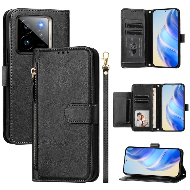 Multi-Card Slots Zipper Wallet Leather Phone Case, For Realme 14 / 14T 5G, For Realme P3 Ultra 5G, For Realme P3 5G / Realme Neo7x, For Realme 14 Pro+, For Realme GT 7 Pro, For Realme C63 5G Global, For Realme Note 60 4G Global / C61 India             ...