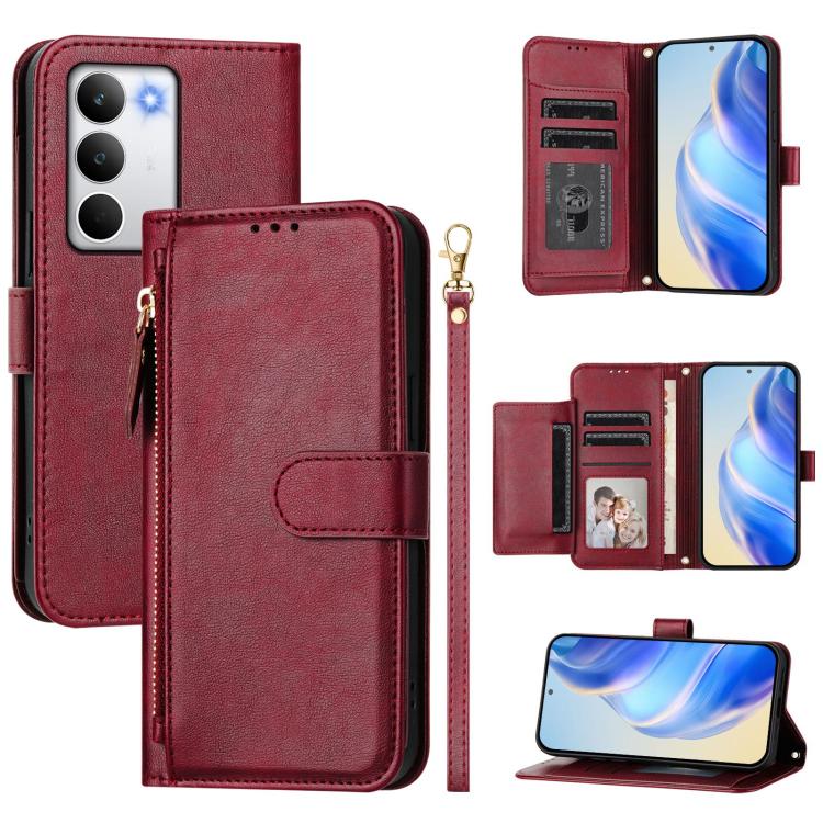 Multi-Card Slots Zipper Wallet Leather Phone Case, For Realme P4 Pro 5G, For Realme P4, For Realme 15T 5G Global, For Realme 15 5G / Realme 15 Pro 5G, For Realme C71 4G, For Realme Neo7 Turbo, For Realme 14x / C75 5G / V70                              ...