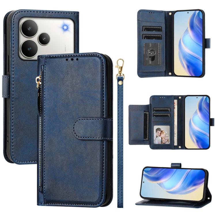 Multi-Card Slots Zipper Wallet Leather Phone Case, For Realme P4 Pro 5G, For Realme P4, For Realme 15T 5G Global, For Realme 15 5G / Realme 15 Pro 5G, For Realme C71 4G, For Realme Neo7 Turbo, For Realme 14x / C75 5G / V70                              ...