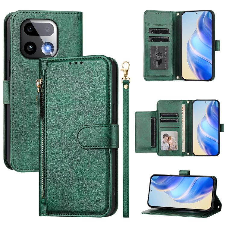 Multi-Card Slots Zipper Wallet Leather Phone Case, For Realme P4 Power 5G, For Realme Note 80 4G, For Realme C83 5G / C85 5G / 15x 5G India, For Realme 16 5G, For Realme 16 Pro+ 5G, For Realme 16 Pro 5G, For Realme Note 70 4G / Note 70T 4G / C71 4G    ...
