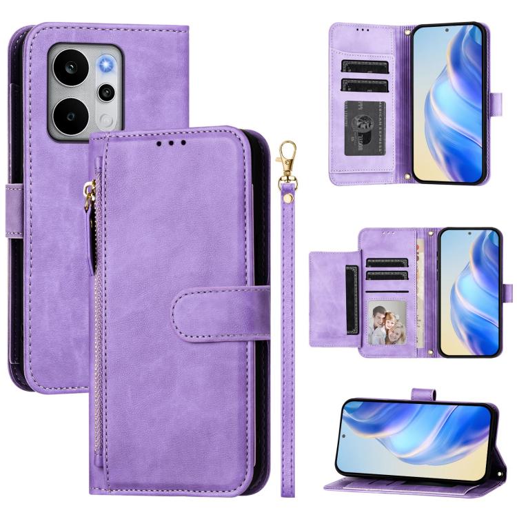 Multi-Card Slots Zipper Wallet Leather Phone Case, For Realme P4 Power 5G, For Realme Note 80 4G, For Realme C83 5G / C85 5G / 15x 5G India, For Realme 16 5G, For Realme 16 Pro+ 5G, For Realme 16 Pro 5G, For Realme Note 70 4G / Note 70T 4G / C71 4G    ...
