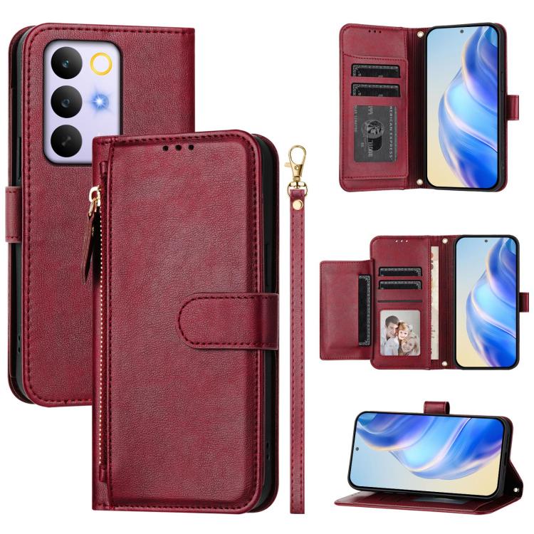 Multi-Card Slots Zipper Wallet Leather Phone Case, For Realme P4 Power 5G, For Realme Note 80 4G, For Realme C83 5G / C85 5G / 15x 5G India, For Realme 16 5G, For Realme 16 Pro+ 5G, For Realme 16 Pro 5G, For Realme Note 70 4G / Note 70T 4G / C71 4G    ...
