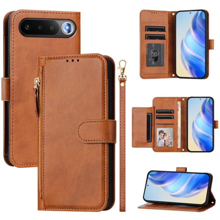 Multi-Card Slots Zipper Wallet Leather Phone Case, For Realme P4 Power 5G, For Realme Note 80 4G, For Realme C83 5G / C85 5G / 15x 5G India, For Realme 16 5G, For Realme 16 Pro+ 5G, For Realme 16 Pro 5G, For Realme Note 70 4G / Note 70T 4G / C71 4G    ...