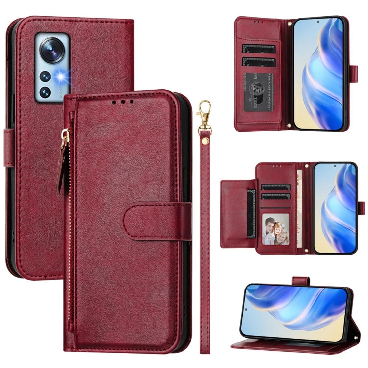 Multi-Card Slots Zipper Wallet Leather Phone Case, For Xiaomi 12 Pro / 12S Pro, For Xiaomi 12 / 12X / 12S, For Xiaomi 12 Lite, For Xiaomi Poco C40 / Redmi 10C, For Xiaomi Civi 1S, For Xiaomi Poco M4 Pro 4G, For Xiaomi Poco X4 Pro 5G                    ...