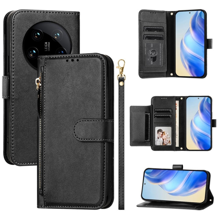 Multi-Card Slots Zipper Wallet Leather Phone Case, For Xiaomi Poco X7 Pro / Redmi Turbo 4, For Xiaomi Poco M7 Pro 5G / Redmi Note 14 5G, For Xiaomi 14T Pro, For Xiaomi 14T, For Xiaomi Poco F6, For Xiaomi Poco X6 Neo Global                              ...