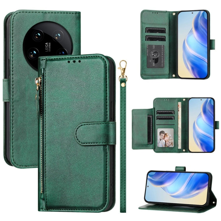 Multi-Card Slots Zipper Wallet Leather Phone Case, For Xiaomi Poco X7 Pro / Redmi Turbo 4, For Xiaomi Poco M7 Pro 5G / Redmi Note 14 5G, For Xiaomi 14T Pro, For Xiaomi 14T, For Xiaomi Poco F6, For Xiaomi Poco X6 Neo Global                              ...