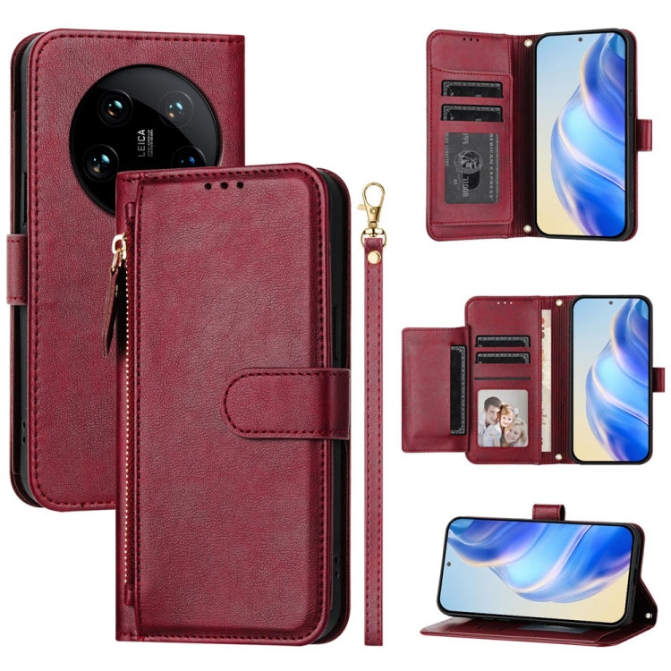 Multi-Card Slots Zipper Wallet Leather Phone Case, For Xiaomi Poco X7 Pro / Redmi Turbo 4, For Xiaomi Poco M7 Pro 5G / Redmi Note 14 5G, For Xiaomi 14T Pro, For Xiaomi 14T, For Xiaomi Poco F6, For Xiaomi Poco X6 Neo Global                              ...