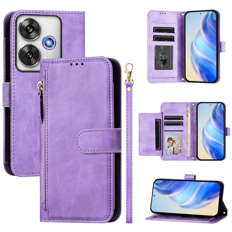 Multi-Card Slots Zipper Wallet Leather Phone Case, For Xiaomi Poco X7 Pro / Redmi Turbo 4, For Xiaomi Poco M7 Pro 5G / Redmi Note 14 5G, For Xiaomi 14T Pro, For Xiaomi 14T, For Xiaomi Poco F6, For Xiaomi Poco X6 Neo Global                              ...