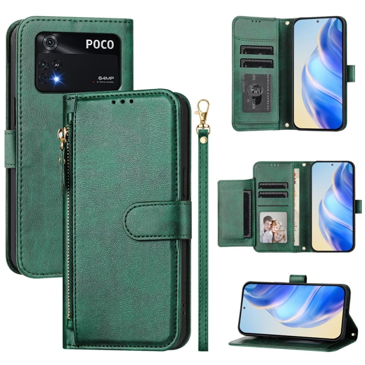 Multi-Card Slots Zipper Wallet Leather Phone Case, For Xiaomi 12 Pro / 12S Pro, For Xiaomi 12 / 12X / 12S, For Xiaomi 12 Lite, For Xiaomi Poco C40 / Redmi 10C, For Xiaomi Civi 1S, For Xiaomi Poco M4 Pro 4G, For Xiaomi Poco X4 Pro 5G                    ...