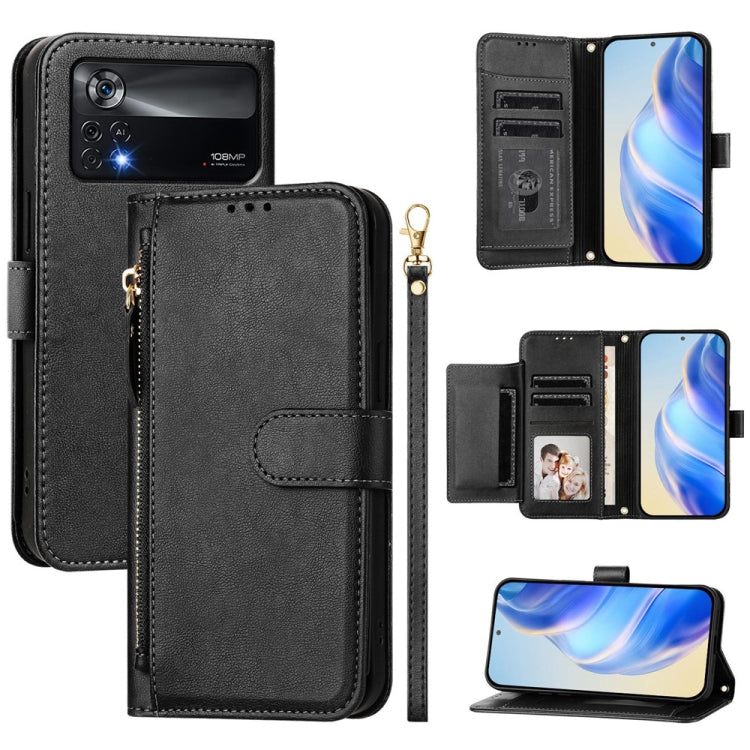 Multi-Card Slots Zipper Wallet Leather Phone Case, For Xiaomi 12 Pro / 12S Pro, For Xiaomi 12 / 12X / 12S, For Xiaomi 12 Lite, For Xiaomi Poco C40 / Redmi 10C, For Xiaomi Civi 1S, For Xiaomi Poco M4 Pro 4G, For Xiaomi Poco X4 Pro 5G                    ...