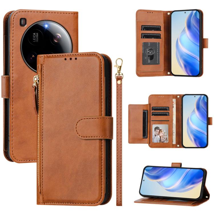 Multi-Card Slots Zipper Wallet Leather Phone Case, For Xiaomi 17 Max 5G, For Xiaomi 17T Pro 5G, For Xiaomi 15T Pro 5G, For Xiaomi 15T 5G, Xiaomi Civi 5 Pro, For Xiaomi 15S Pro, For Xiaomi Poco X7 / Redmi Note 14 Pro 5G, For Xiaomi 15 Ultra