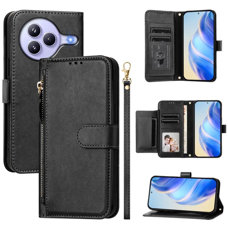 Multi-Card Slots Zipper Wallet Leather Phone Case, For Xiaomi 17 Max 5G, For Xiaomi 17T Pro 5G, For Xiaomi 15T Pro 5G, For Xiaomi 15T 5G, Xiaomi Civi 5 Pro, For Xiaomi 15S Pro, For Xiaomi Poco X7 / Redmi Note 14 Pro 5G, For Xiaomi 15 Ultra