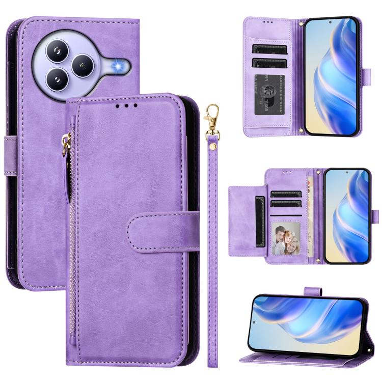 Multi-Card Slots Zipper Wallet Leather Phone Case, For Xiaomi 17 Max 5G, For Xiaomi 17T Pro 5G, For Xiaomi 15T Pro 5G, For Xiaomi 15T 5G, Xiaomi Civi 5 Pro, For Xiaomi 15S Pro, For Xiaomi Poco X7 / Redmi Note 14 Pro 5G, For Xiaomi 15 Ultra