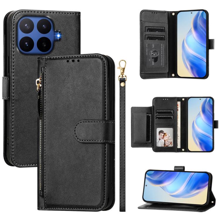 Multi-Card Slots Zipper Wallet Leather Phone Case, For Xiaomi 17 Max 5G, For Xiaomi 17T Pro 5G, For Xiaomi 15T Pro 5G, For Xiaomi 15T 5G, Xiaomi Civi 5 Pro, For Xiaomi 15S Pro, For Xiaomi Poco X7 / Redmi Note 14 Pro 5G, For Xiaomi 15 Ultra