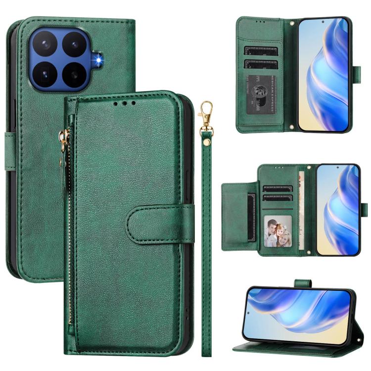 Multi-Card Slots Zipper Wallet Leather Phone Case, For Xiaomi 17 Max 5G, For Xiaomi 17T Pro 5G, For Xiaomi 15T Pro 5G, For Xiaomi 15T 5G, Xiaomi Civi 5 Pro, For Xiaomi 15S Pro, For Xiaomi Poco X7 / Redmi Note 14 Pro 5G, For Xiaomi 15 Ultra