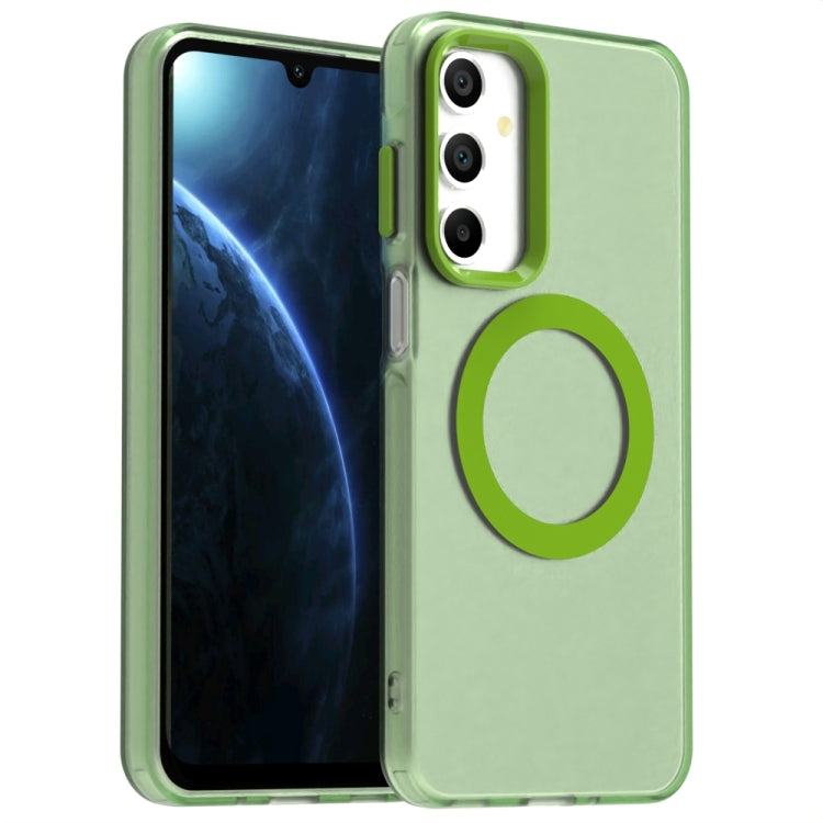 Candy Magsafe PC Hybrid TPU Phone Case, For Samsung Galaxy A06 5G, For Samsung Galaxy A36 5G, For Samsung Galaxy A16 4G, For Samsung Galaxy A16 5G, For Samsung Galaxy A06 4G, For Samsung Galaxy A15 5G