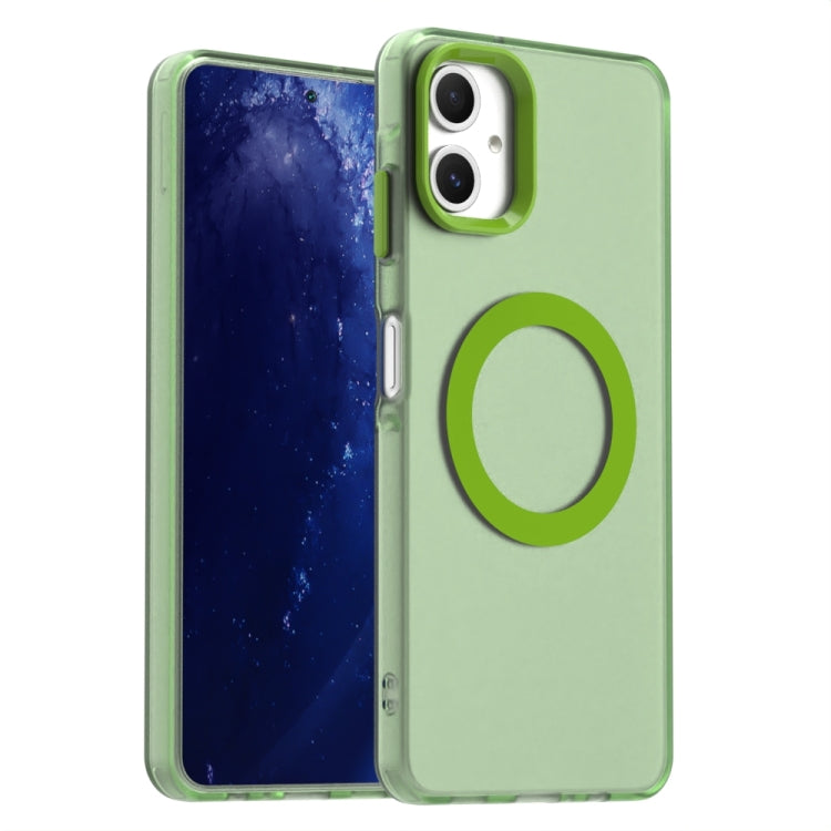 Candy Magsafe PC Hybrid TPU Phone Case, For Samsung Galaxy A06 5G, For Samsung Galaxy A36 5G, For Samsung Galaxy A16 4G, For Samsung Galaxy A16 5G, For Samsung Galaxy A06 4G, For Samsung Galaxy A15 5G