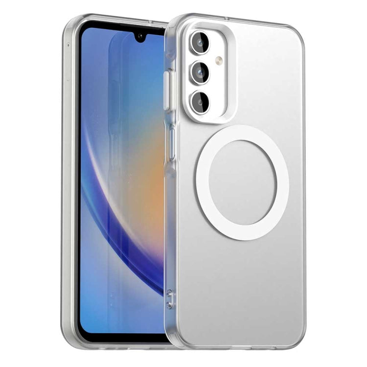 Candy Magsafe PC Hybrid TPU Phone Case, For Samsung Galaxy A55 5G, For Samsung Galaxy A35 5G, For Samsung Galaxy A15 4G, For Samsung Galaxy A05, For Samsung Galaxy A05s, For Samsung Galaxy A25 5G