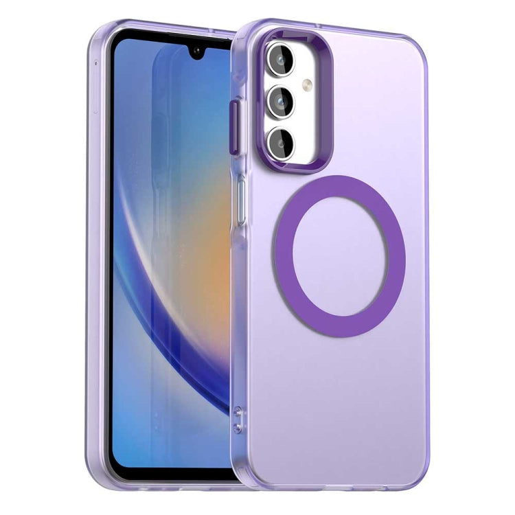 Candy Magsafe PC Hybrid TPU Phone Case, For Samsung Galaxy A55 5G, For Samsung Galaxy A35 5G, For Samsung Galaxy A15 4G, For Samsung Galaxy A05, For Samsung Galaxy A05s, For Samsung Galaxy A25 5G