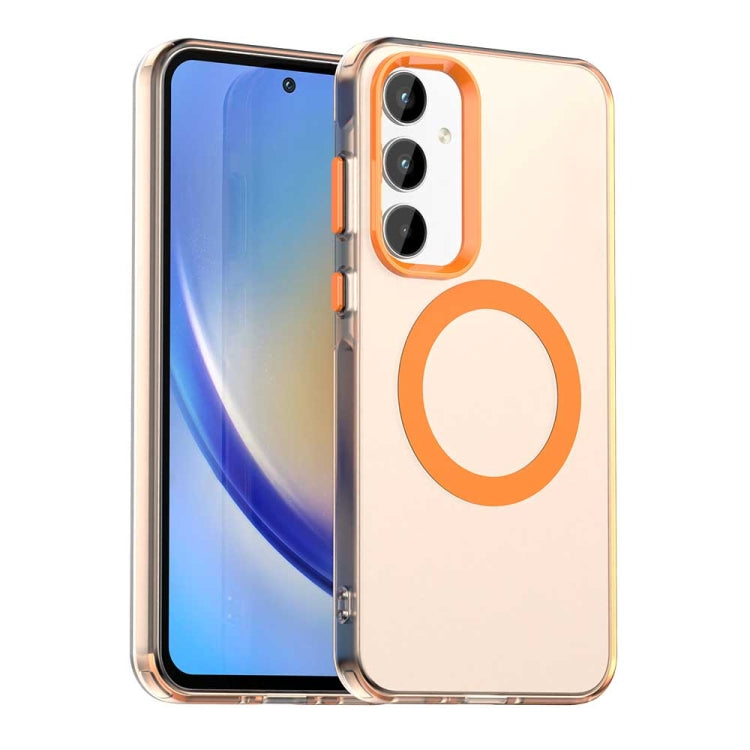 Candy Magsafe PC Hybrid TPU Phone Case, For Samsung Galaxy A55 5G, For Samsung Galaxy A35 5G, For Samsung Galaxy A15 4G, For Samsung Galaxy A05, For Samsung Galaxy A05s, For Samsung Galaxy A25 5G