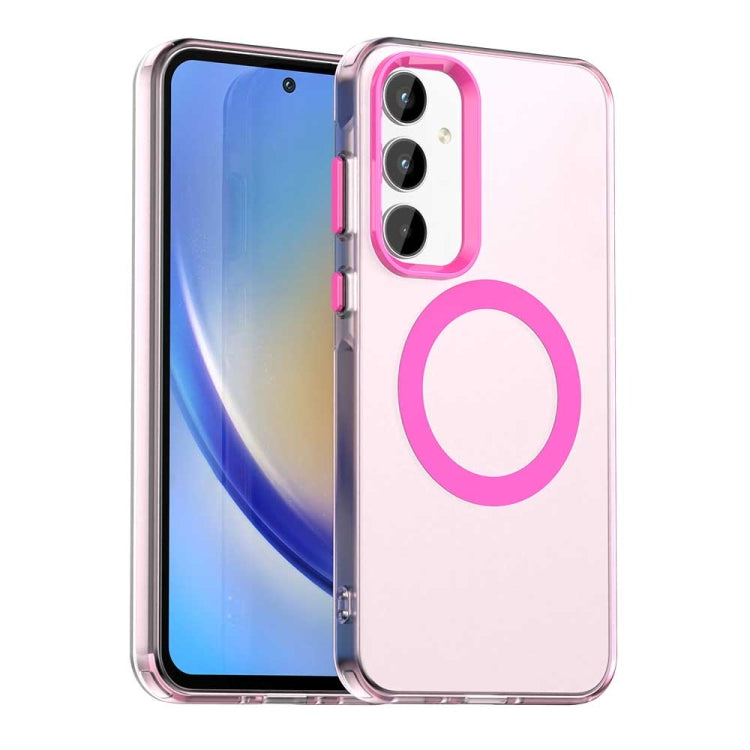 Candy Magsafe PC Hybrid TPU Phone Case, For Samsung Galaxy A55 5G, For Samsung Galaxy A35 5G, For Samsung Galaxy A15 4G, For Samsung Galaxy A05, For Samsung Galaxy A05s, For Samsung Galaxy A25 5G