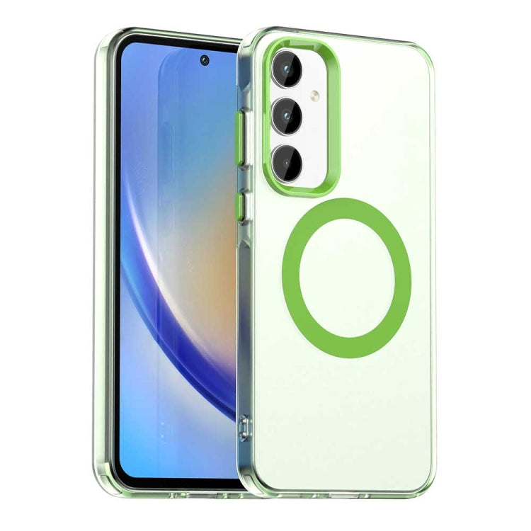 Candy Magsafe PC Hybrid TPU Phone Case, For Samsung Galaxy A55 5G, For Samsung Galaxy A35 5G, For Samsung Galaxy A15 4G, For Samsung Galaxy A05, For Samsung Galaxy A05s, For Samsung Galaxy A25 5G