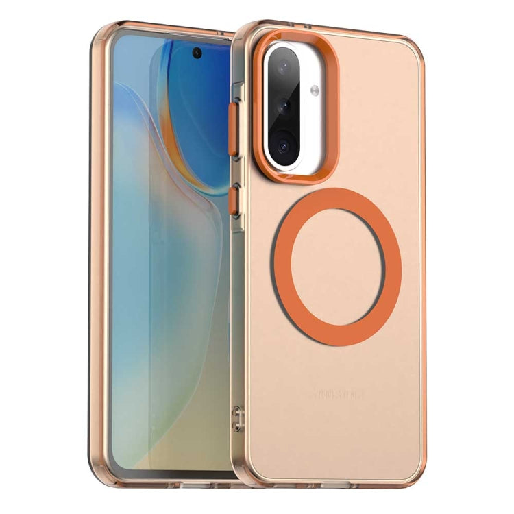 Candy Magsafe PC Hybrid TPU Phone Case, For Samsung Galaxy A06 5G, For Samsung Galaxy A36 5G, For Samsung Galaxy A16 4G, For Samsung Galaxy A16 5G, For Samsung Galaxy A06 4G, For Samsung Galaxy A15 5G
