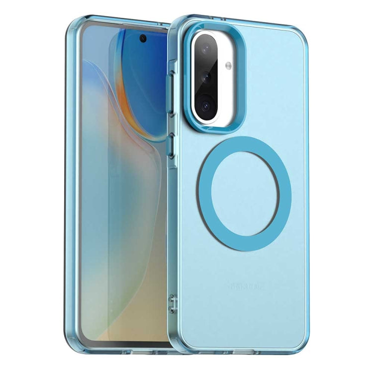 Candy Magsafe PC Hybrid TPU Phone Case, For Samsung Galaxy A06 5G, For Samsung Galaxy A36 5G, For Samsung Galaxy A16 4G, For Samsung Galaxy A16 5G, For Samsung Galaxy A06 4G, For Samsung Galaxy A15 5G