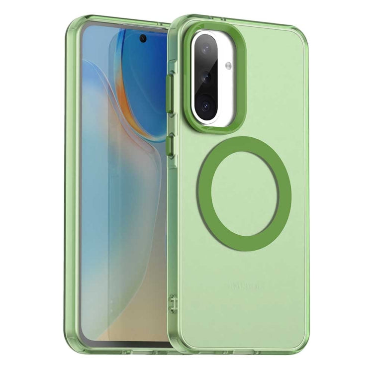 Candy Magsafe PC Hybrid TPU Phone Case, For Samsung Galaxy A06 5G, For Samsung Galaxy A36 5G, For Samsung Galaxy A16 4G, For Samsung Galaxy A16 5G, For Samsung Galaxy A06 4G, For Samsung Galaxy A15 5G