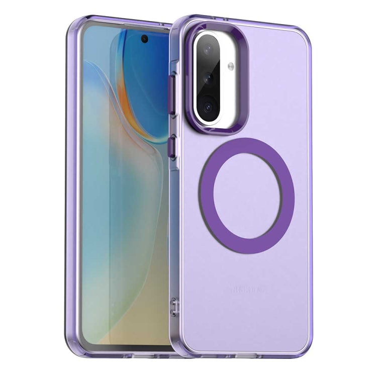 Candy Magsafe PC Hybrid TPU Phone Case, For Samsung Galaxy A06 5G, For Samsung Galaxy A36 5G, For Samsung Galaxy A16 4G, For Samsung Galaxy A16 5G, For Samsung Galaxy A06 4G, For Samsung Galaxy A15 5G