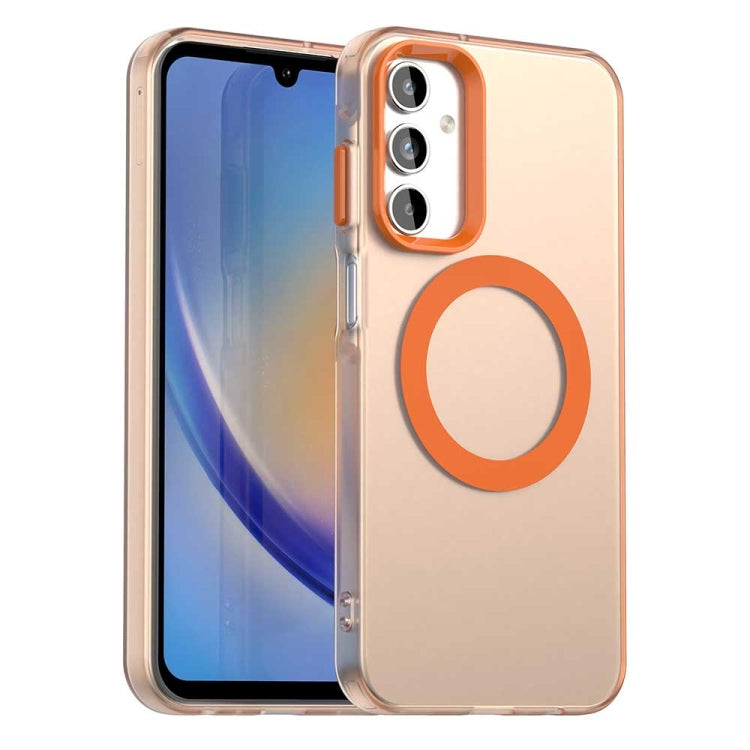 Candy Magsafe PC Hybrid TPU Phone Case, For Samsung Galaxy A55 5G, For Samsung Galaxy A35 5G, For Samsung Galaxy A15 4G, For Samsung Galaxy A05, For Samsung Galaxy A05s, For Samsung Galaxy A25 5G