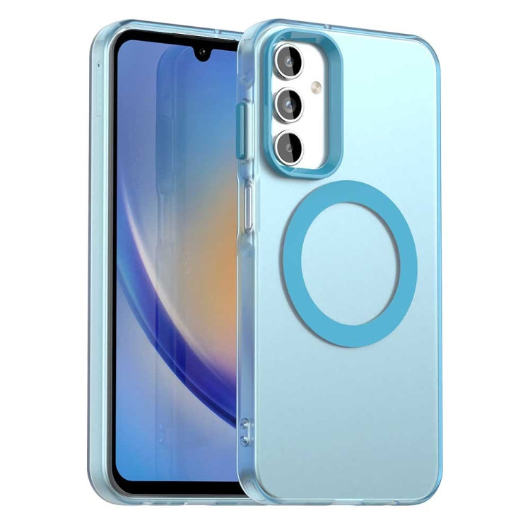 Candy Magsafe PC Hybrid TPU Phone Case, For Samsung Galaxy A55 5G, For Samsung Galaxy A35 5G, For Samsung Galaxy A15 4G, For Samsung Galaxy A05, For Samsung Galaxy A05s, For Samsung Galaxy A25 5G