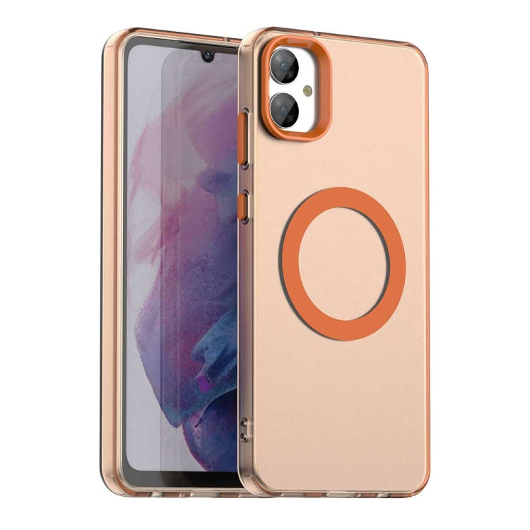 Candy Magsafe PC Hybrid TPU Phone Case, For Samsung Galaxy A55 5G, For Samsung Galaxy A35 5G, For Samsung Galaxy A15 4G, For Samsung Galaxy A05, For Samsung Galaxy A05s, For Samsung Galaxy A25 5G