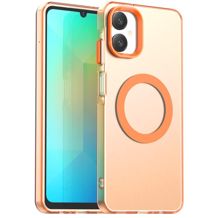 Candy Magsafe PC Hybrid TPU Phone Case, For Samsung Galaxy A06 5G, For Samsung Galaxy A36 5G, For Samsung Galaxy A16 4G, For Samsung Galaxy A16 5G, For Samsung Galaxy A06 4G, For Samsung Galaxy A15 5G