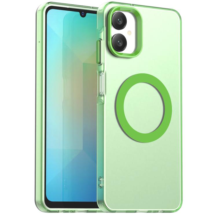 Candy Magsafe PC Hybrid TPU Phone Case, For Samsung Galaxy A06 5G, For Samsung Galaxy A36 5G, For Samsung Galaxy A16 4G, For Samsung Galaxy A16 5G, For Samsung Galaxy A06 4G, For Samsung Galaxy A15 5G