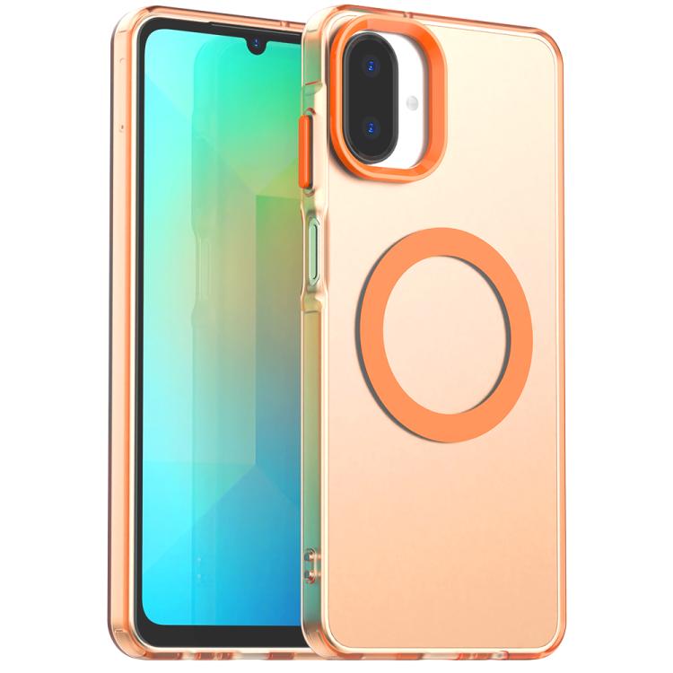 Candy Magsafe PC Hybrid TPU Phone Case, For Samsung Galaxy A57 5G, For Samsung Galaxy A37 5G, For Samsung Galaxy A17 4G, For Samsung Galaxy A07 4G, For Samsung Galaxy A07 5G, For Samsung Galaxy A17 5G