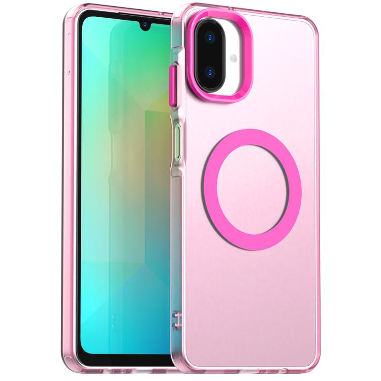 Candy Magsafe PC Hybrid TPU Phone Case, For Samsung Galaxy A57 5G, For Samsung Galaxy A37 5G, For Samsung Galaxy A17 4G, For Samsung Galaxy A07 4G, For Samsung Galaxy A07 5G, For Samsung Galaxy A17 5G