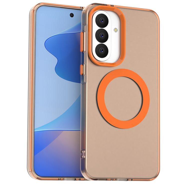 Candy Magsafe PC Hybrid TPU Phone Case, For Samsung Galaxy A57 5G, For Samsung Galaxy A37 5G, For Samsung Galaxy A17 4G, For Samsung Galaxy A07 4G, For Samsung Galaxy A07 5G, For Samsung Galaxy A17 5G
