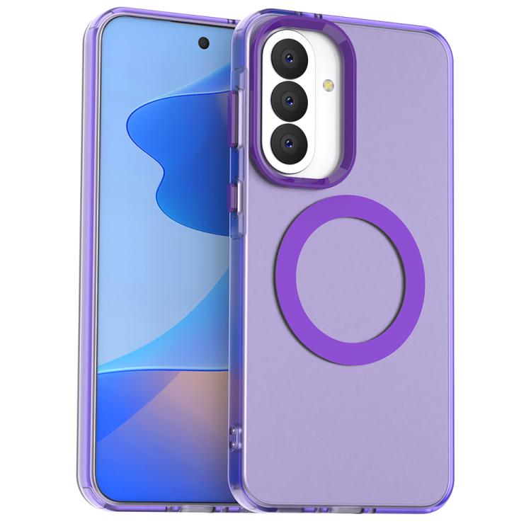Candy Magsafe PC Hybrid TPU Phone Case, For Samsung Galaxy A57 5G, For Samsung Galaxy A37 5G, For Samsung Galaxy A17 4G, For Samsung Galaxy A07 4G, For Samsung Galaxy A07 5G, For Samsung Galaxy A17 5G